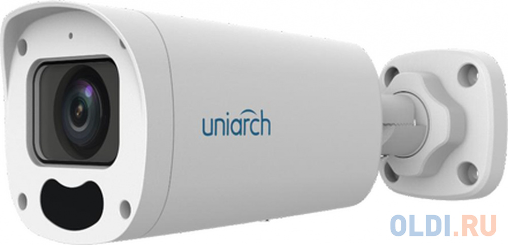 IP-камера Uniarch 2МП уличная цилиндрическая с фиксированным объективом  2.8 мм, ИК подсветка до 50 м., матрица 1/2.7&quot; CMOS