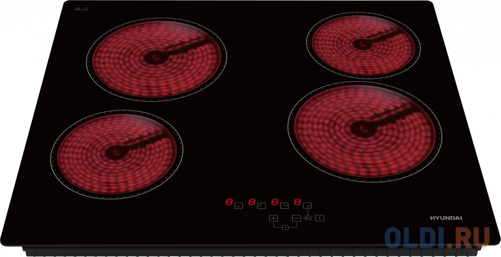 Варочная поверхность Hyundai HHE 6410 BG черный