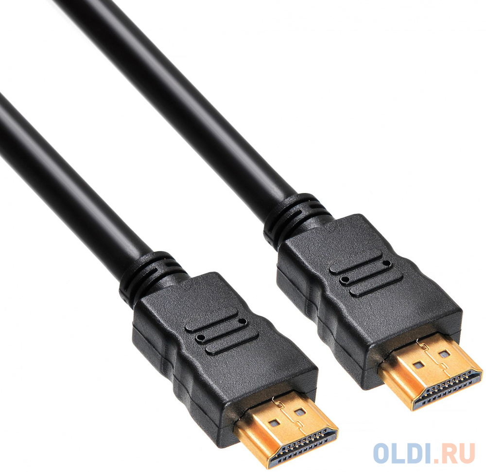 Кабель HDMI 1.8м BURO HDMI-19M/19M-1.8M-MG круглый черный в Москвe