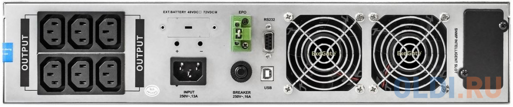 ИБП On-line ExeGate PowerExpert ULS-2000.LCD.AVR.6C13.USB.RS232.SNMP.2U <2000VA/2000W, On-Line, PF=1, LCD, 6*C13, RS232, USB, SNMP-slot, Rackmount