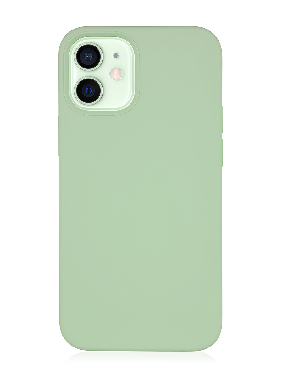 Чехол защитный VLP Silicone Сase для iPhone 12 mini, светло-зеленый