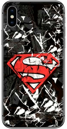 Чехол-накладка Deppa Superman для смартфона Apple iPhone X/XS, пластик, черный (120982)