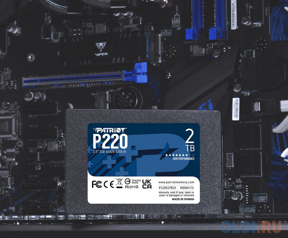 Накопитель SSD Patriot SATA III 2Tb P220S2TB25 P220 2.5"