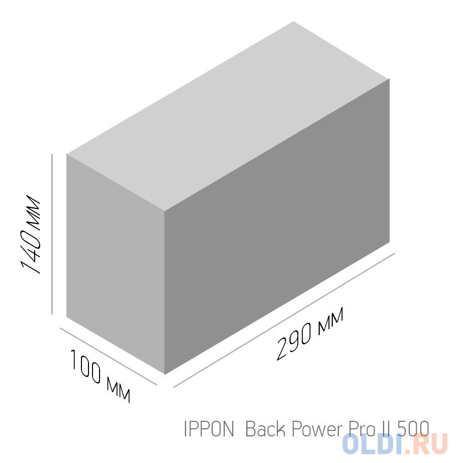 ИБП Ippon Back Power Pro II 500 500VA/300W LCD,RJ-45,USB (4 x IEC)
