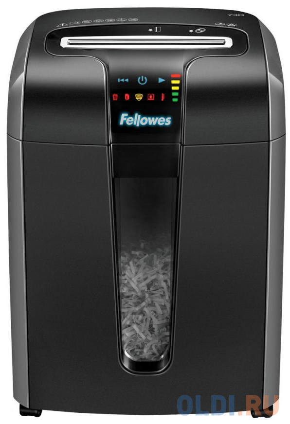 Шредер Fellowes Powershred 73Ci Уровень секретности 3 / P-4 22лтр.  12лст бумага, скобы, скрепки, пластиковые карты в Москвe