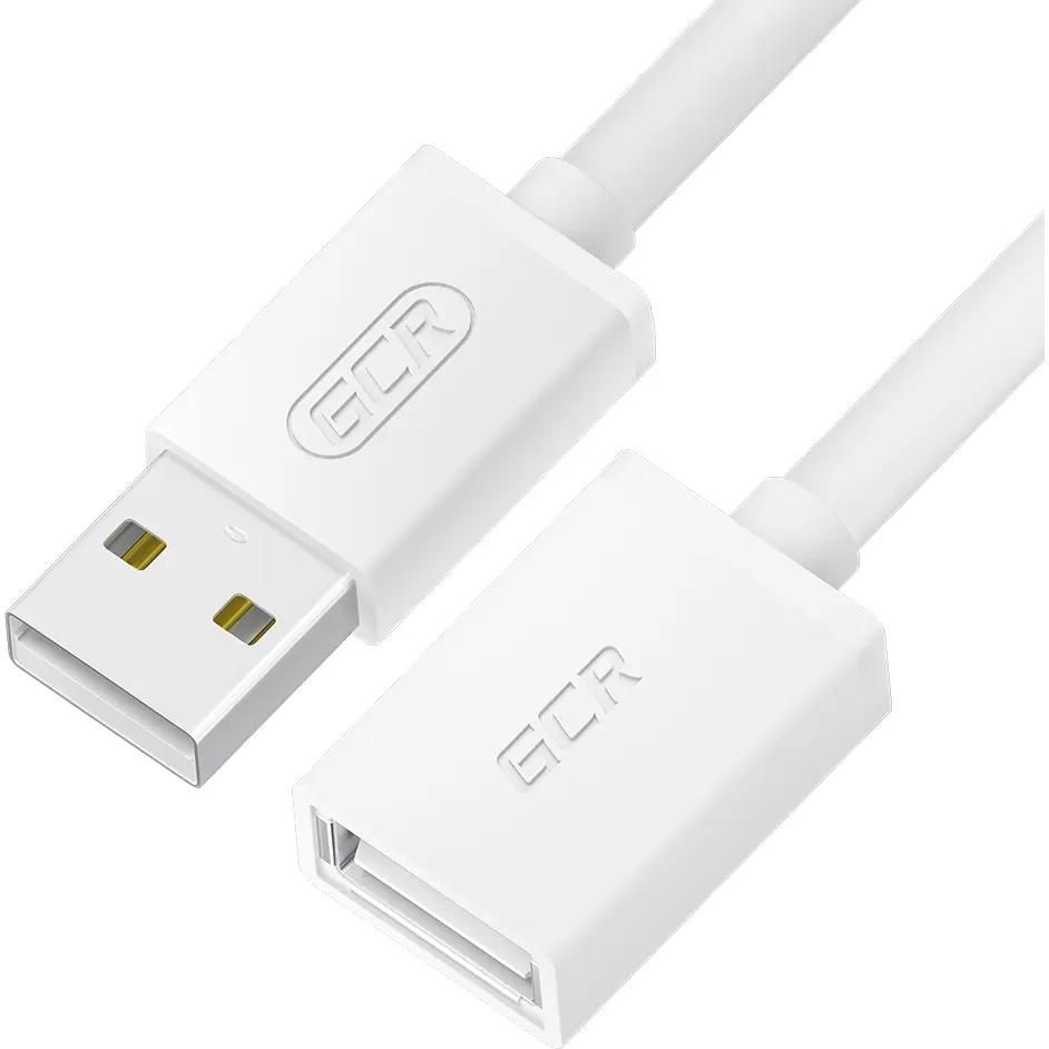 Кабель-удлинитель USB 2.0(Am)-USB 2.0(Af), 1.5 м, белый, Greenconnect GCR-UEC11 (GCR-55063)