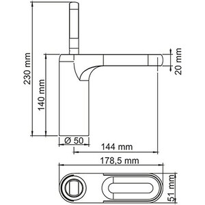 Смеситель для раковины Wasserkraft Kammel хром (1803)