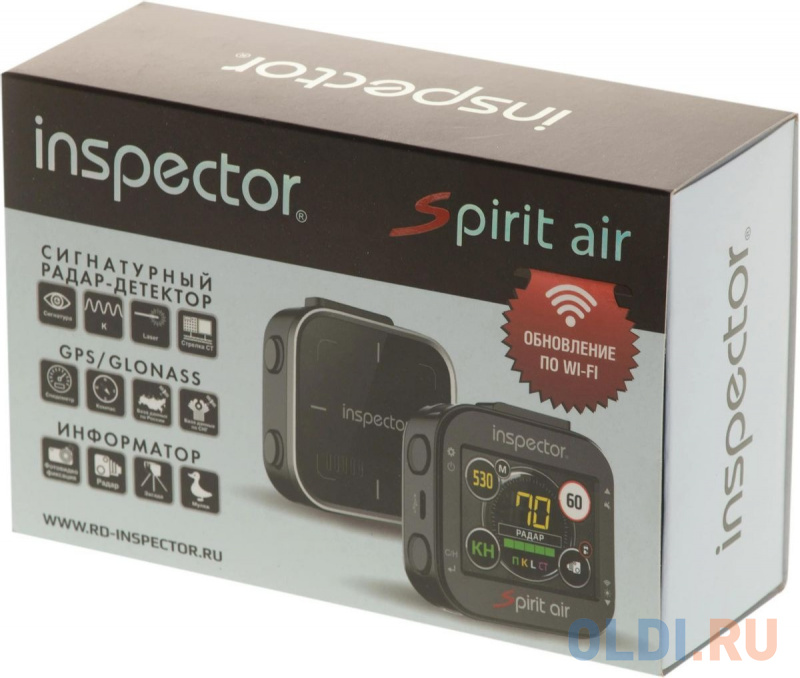 Радар-детектор Inspector SPIRIT AIR GPS приемник черный в Москвe