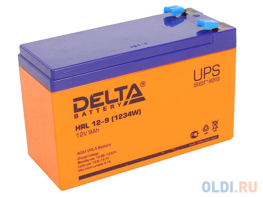 Delta HRL 12-9 X (9А\\ч, 12В) свинцово- кислотный  аккумулятор