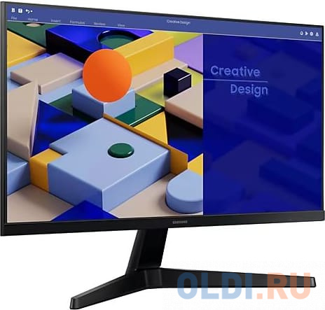 Монитор Samsung 24" S24C314EAU черный IPS LED 5ms 16:9 HDMI полуматовая 250cd 178гр/178гр 1920x1080 75Hz VGA FHD 2.8кг в Москвe