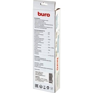 Сетевой фильтр Buro 600SH-16-5-B 5м (6 розеток) черный