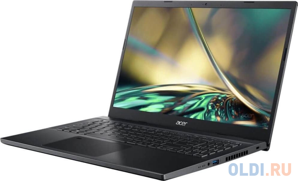 Ноутбук 15.6" IPS FHD Acer Aspire A715-76G-54NX black (Core i5 12450H/8Gb/512Gb SSD/GTX1650 4Gb/noOS) ((NH.QMEEM.001))