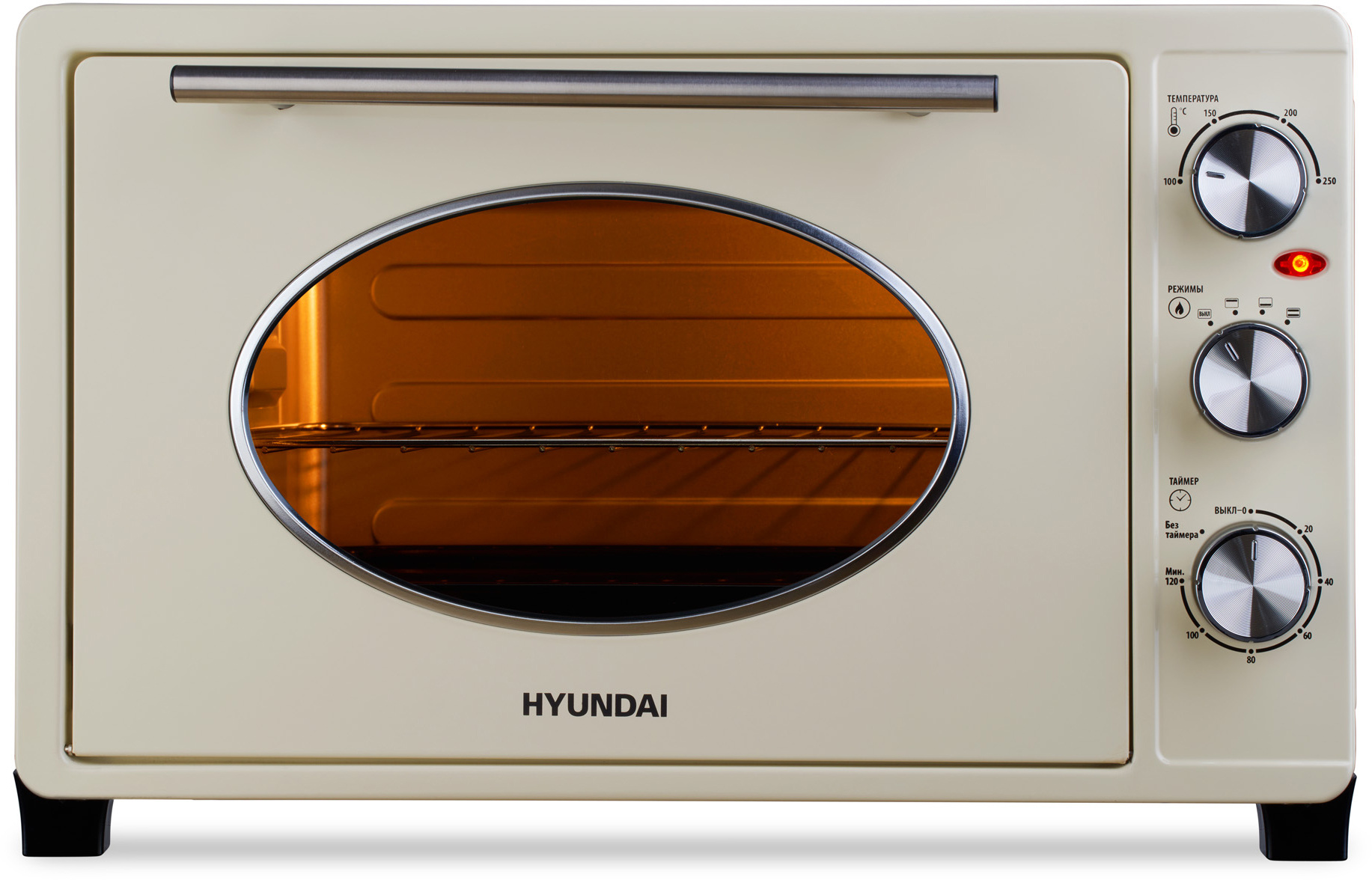 Мини-печь Hyundai MIO-HY084 1.5 кВт, бежевый