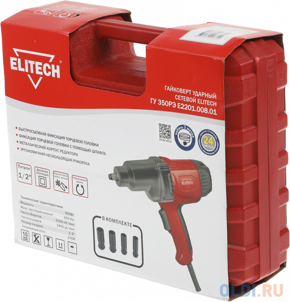 ELITECH ГУ 350РЭ (E2201.008.01) Дрель