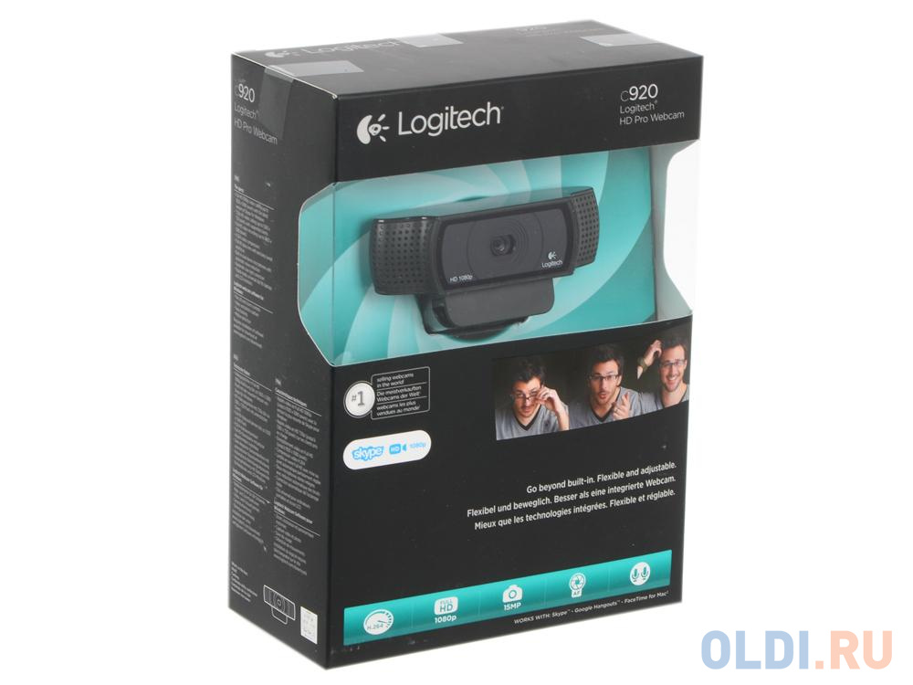 Камера интернет (960-001055) Logitech HD Pro Webcam C920 в Москвe