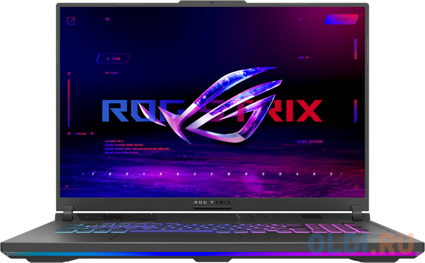 Ноутбук/ ASUS ROG Strix G18 G814JV-N6168 18"(2560x1600 (матовый, 240Hz, 3ms) IPS)/Intel Core i7 13650HX(2.6Ghz)/16384Mb/1024PCISSDGb/noDVD/Ext:nV