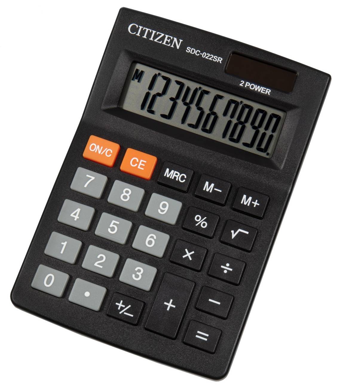 Калькулятор бухгалтерский Citizen SDC022SR черный