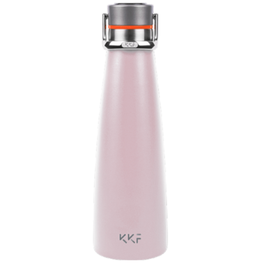 Термобутылка Kiss Kiss Fish SMART VACUUM BOTTLE, 470 мл, корпус сталь/колба сталь, розовый (6939427200417)
