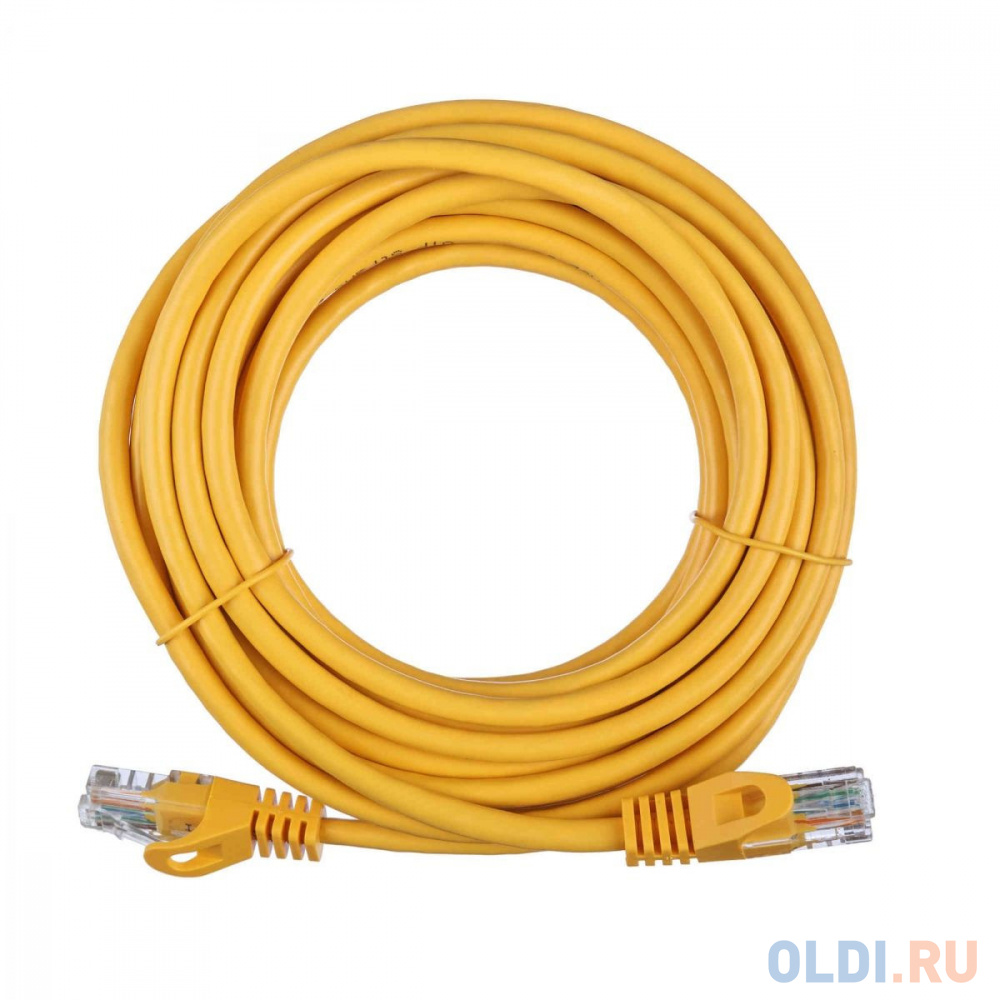 Патч-корд ACD-LPU5E-50Y [ACD-LPU5E-50Y] Cat5e UTP 24AWG 4Pair, 7/0.18мм CCA Желтый, 5.0м, (741623)