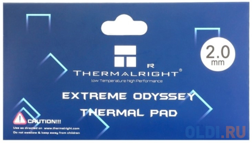 Листовой термоинтерфейс Thermalright Extreme Odyssey, размер 120x20 мм, толщина 2.0 мм, 12.8 Вт/(м·K)