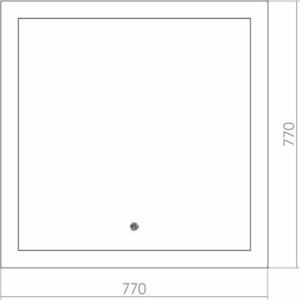 Зеркало Mixline Карла 77х77 с подсветкой, сенсор (4620001985210)