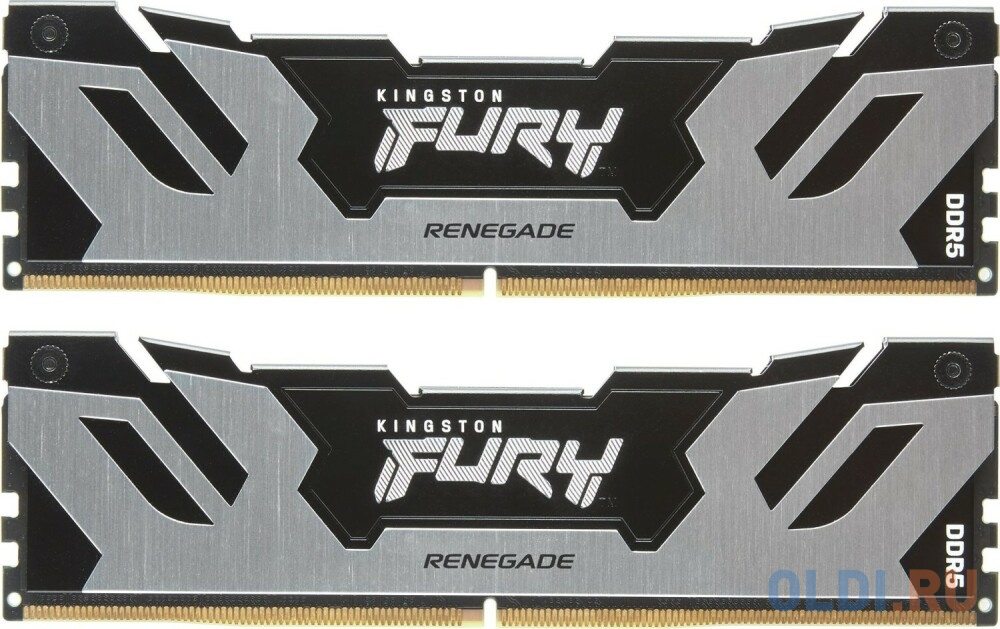 Модуль памяти Kingston 96GB DDR5 6400 FURY Renegade Silver/Black XMP Non-ECC Unbuffered DIMM (Kit 2*48gb) 2RX8 32-39-39 1.4V 288-pin 24Gbit