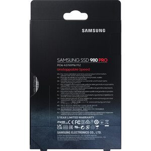 SSD накопитель Samsung 250GB 980 PRO, M.2, PCI-E 4.0 x4, 3D MLC NAND [R/W - 6400/2700 MB/s]