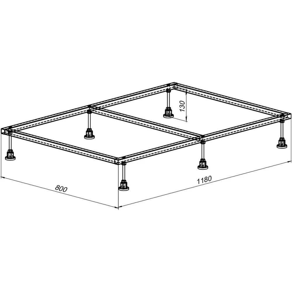 Каркас для литьевого поддона Aquanet