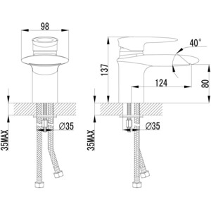 Смеситель для раковины Lemark Status (LM4446C)