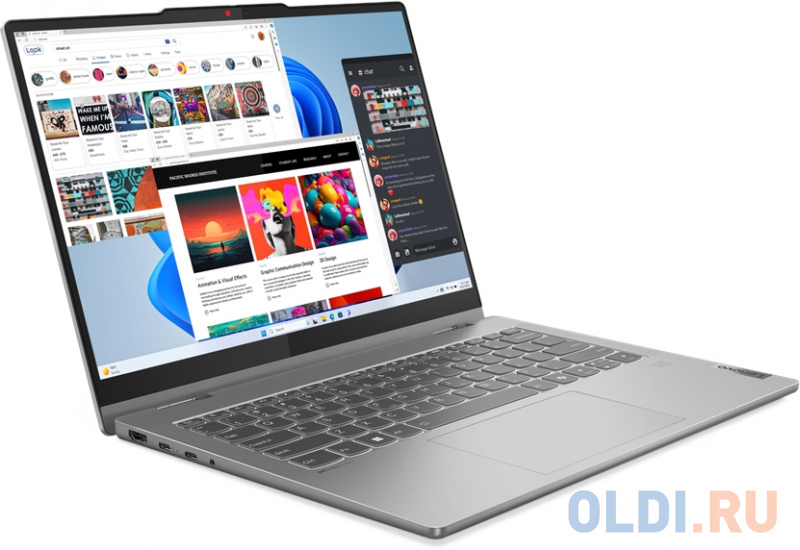 Ноутбук Lenovo IdeaPad 5 14IRU9 Core 5 120U 8Gb SSD512Gb Intel Graphics 14" IPS Touch WUXGA (1920x1200) noOS grey WiFi BT Cam (83DT0078RK)