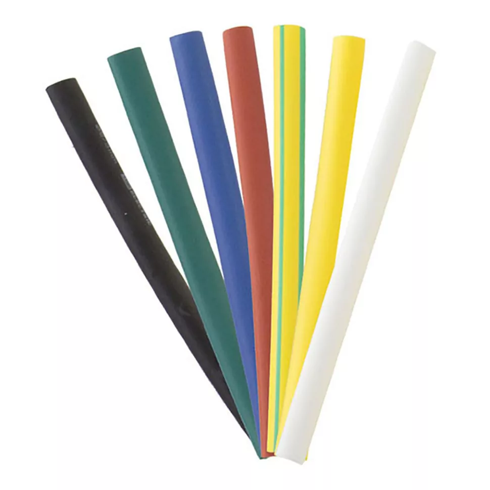 Набор термоусаживаемых трубок ТУТ Smartbuy, 2 мм/1 мм, 2:1, 21 шт. x 10 см, белый, желто-зеленый, желтый, зеленый, красный, синий, черный, 7 цветов по 3 шт. (SBE-HST-2)
