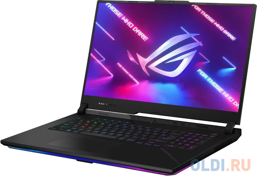 Ноутбук Asus ROG Strix Scar 17 G733PYV-LL064 Ryzen 9 7945HX 32Gb SSD1Tb NVIDIA GeForce RTX4090 16Gb 17.3" IPS WQHD (2560x1600) noOS black WiFi BT