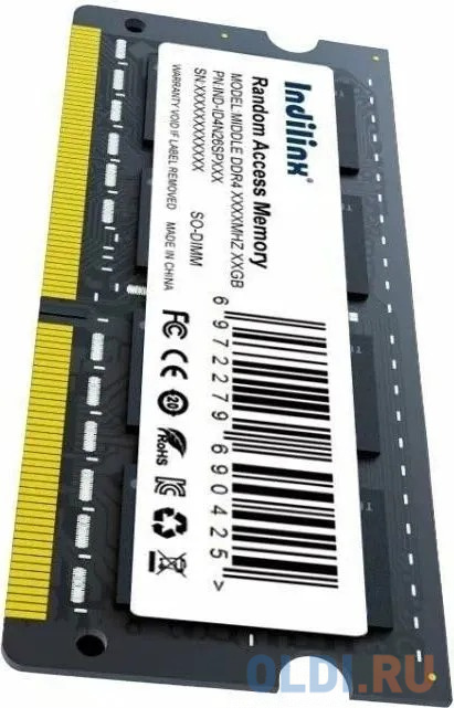 Модуль памяти для ноутбука SODIMM 16GB DDR4-2666 IND-ID4N26SP16X INDILINX