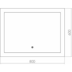 Зеркало Mixline Норма 80х60 с подсветкой, сенсор (4620001984794) в Москвe
