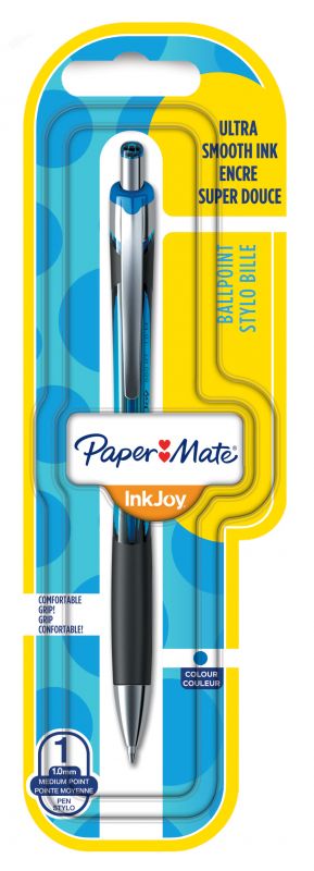 Ручка шариковая автоматическая Paper Mate Inkjoy 550 RT (1956418) синяя (12 шт. в уп-ке)