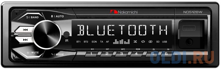 Автомагнитола Nakamichi NQ512BW 1DIN 4x50Вт