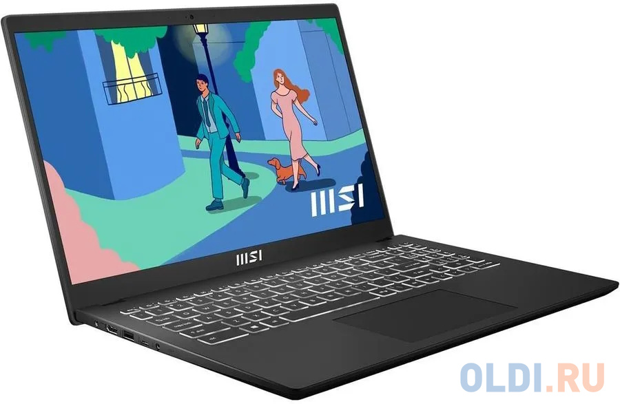 Ноутбук MSI Modern 15 B12HW-002XRU 15.6" 1920x1080 Intel Core i5-1235U SSD 512 Gb 8Gb WiFi (802.11 b/g/n/ac/ax) Bluetooth 5.2 Arc A370M 4096 Мб ч