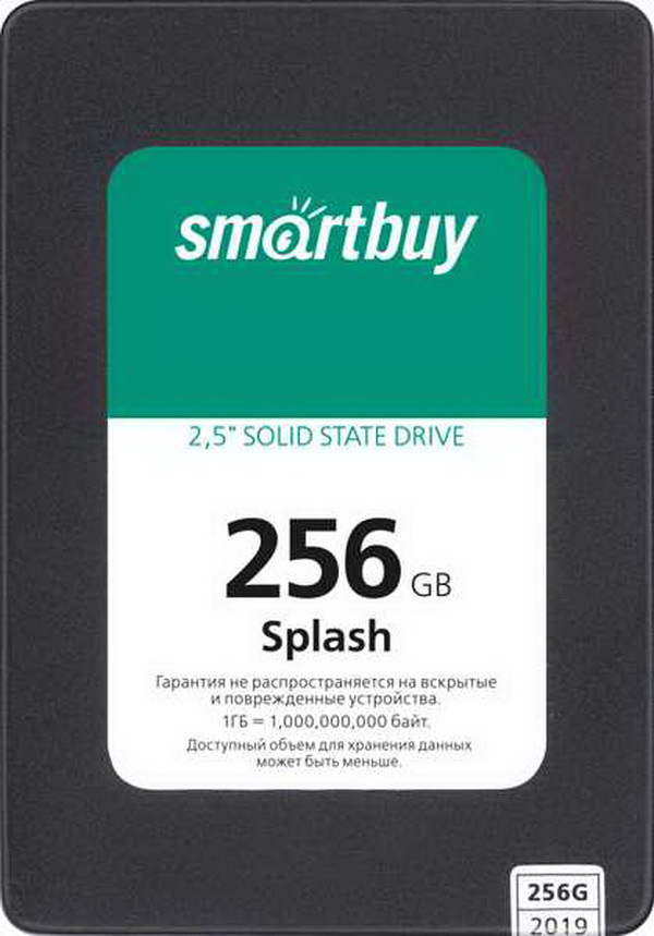 Накопитель SSD SmartBuy Splash 2019 256Gb (SBSSD-256GT-MX902-25S3)