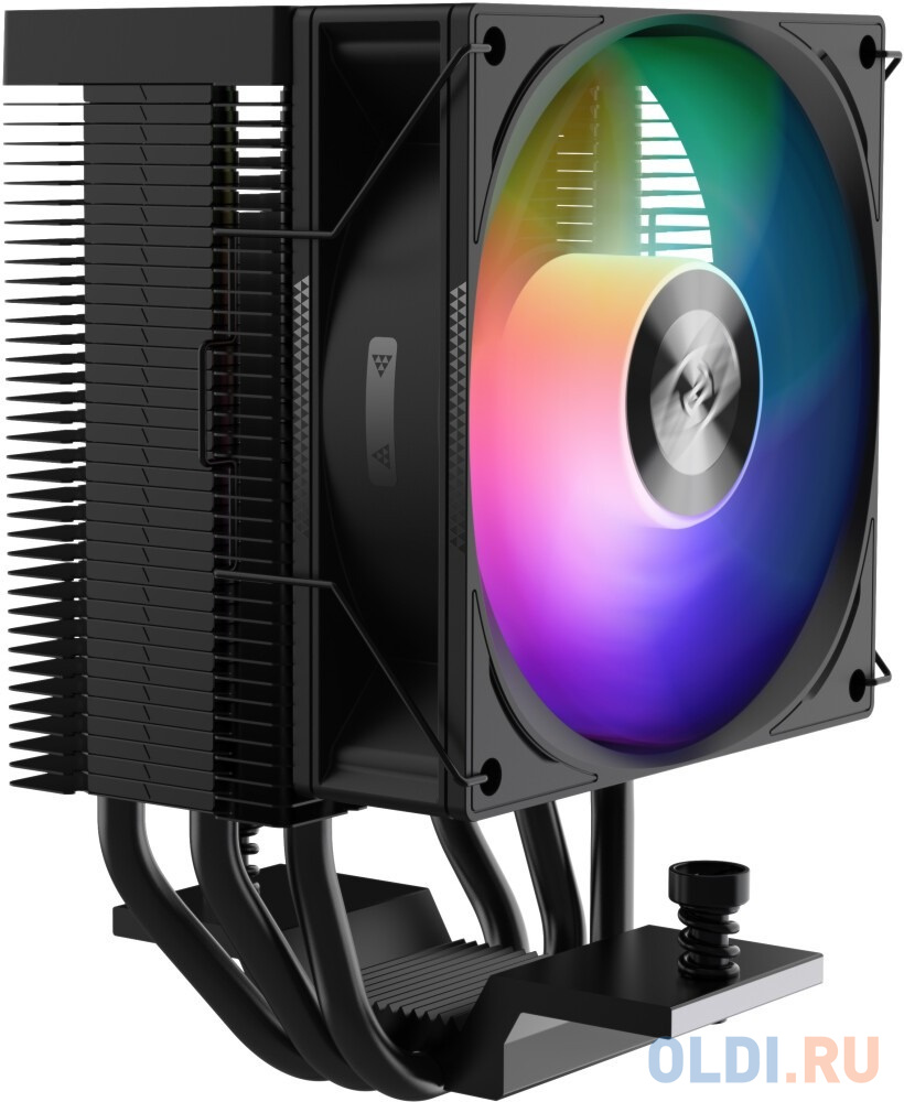 PCCooler R300 ARGB BK S115X/1200/1700/AM4/AM5 (TDP 150W, 90mm ARGB Fan, 3 тепловые трубки 6мм, 650-2200RPM, 28,3dBa) в Москвe