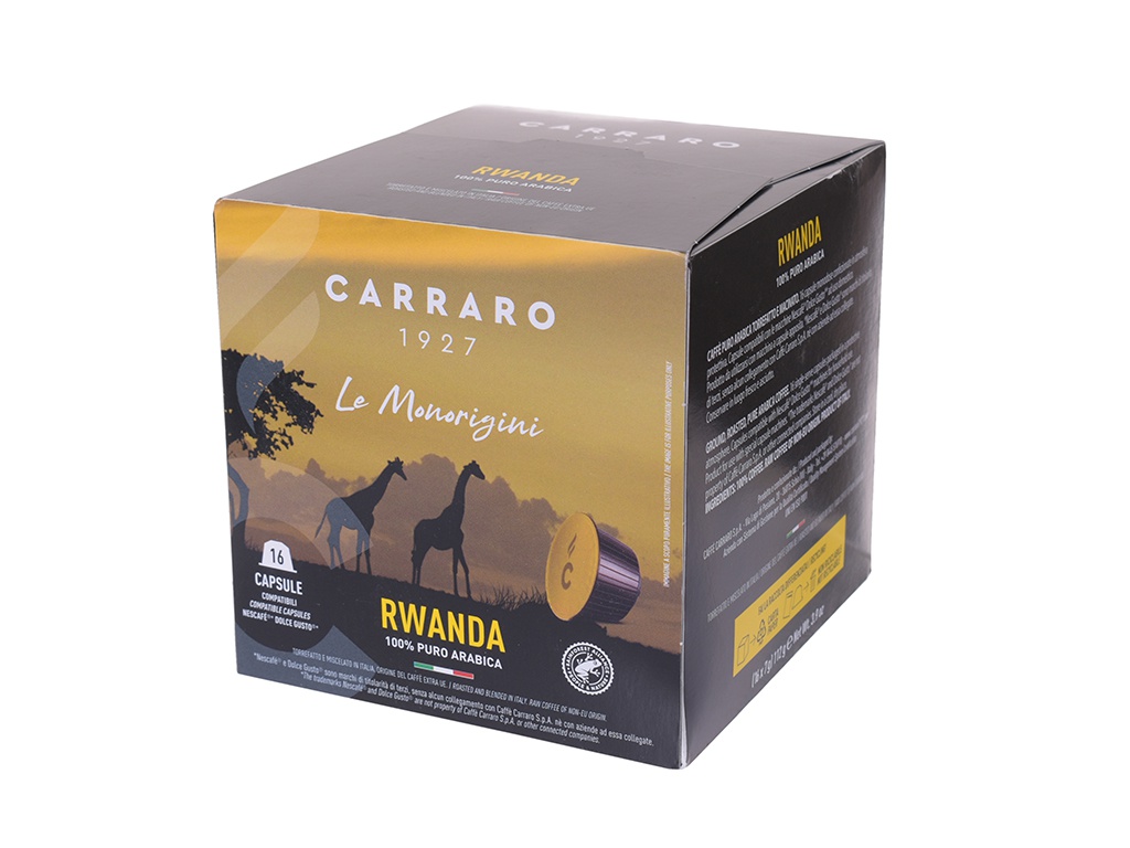 Капсулы для кофемашин Carraro Rwanda 16шт