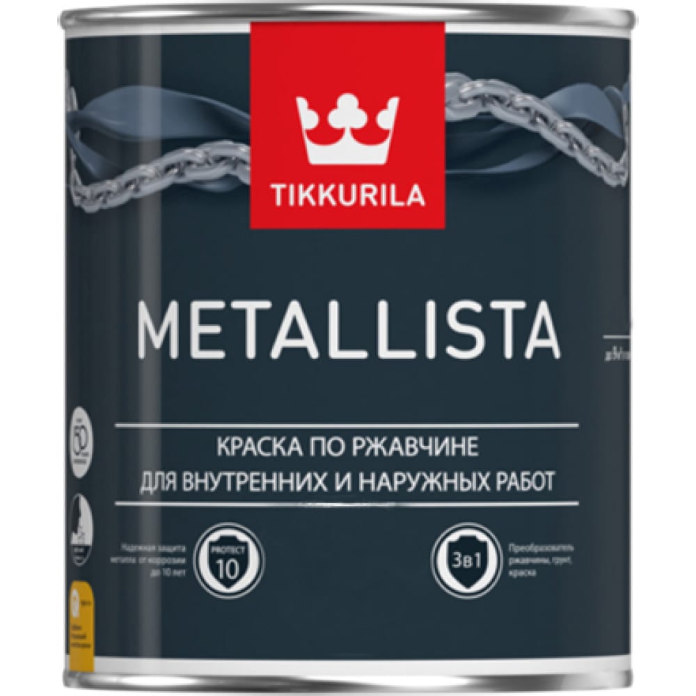 Молотковая краска по ржавчине Tikkurila