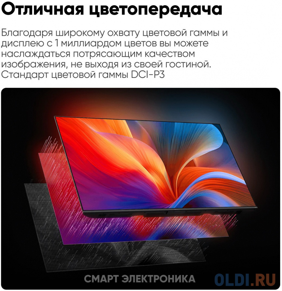 65" Xiaomi TV A Pro 65 2025 RU (4K UHD 3840x2160, Smart TV) черный в Москвe