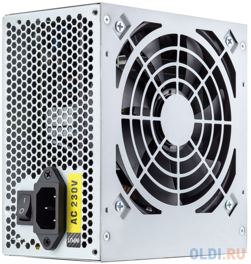 Power Supply Foxline, 500W, ATX, APFC, 120FAN, CPU 8(4+4)pin, MB 24pin, PCI-E 6+2pin, 1*PATA, 3*SATA, 80+