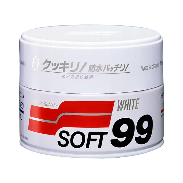 Полироль с воском SOFT99 Soft Wax, для обработки лакокрасочного покрытия, для светлых