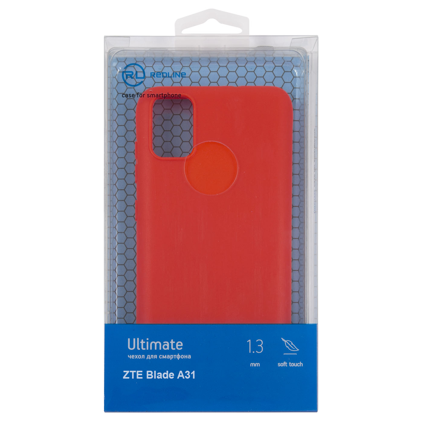 Чехол защитный Red Line Ultimate для ZTE Blade A31, красный УТ000026602