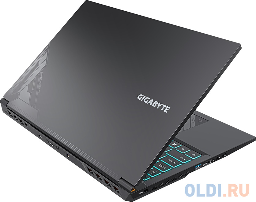 Ноутбук Gigabyte G5 Core i5 13500H 16Gb SSD512Gb NVIDIA GeForce RTX4060 8Gb 15.6" IPS FHD (1920x1080) Free DOS black WiFi BT Cam (KF5-53KZ353SD)