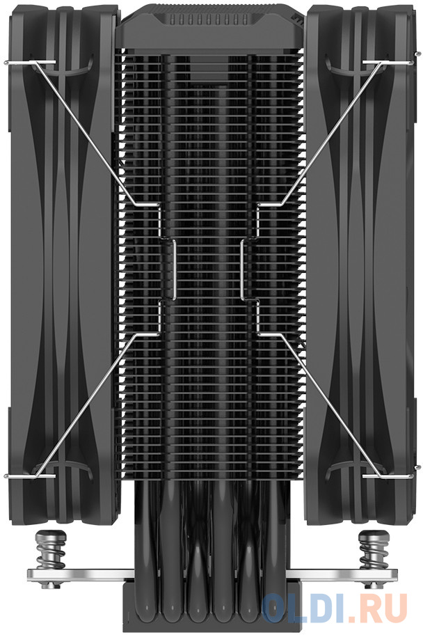 PCCooler Paladin EK6000 B S115X/1200/1700/AM4 (8 шт/кор, TDP 250W, 2x130mm PWM FAN, медная база, 6 тепловых трубок 6мм, 800-1600RPM, 18-36dBa)