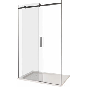 Душевая дверь Good Door Galaxy WTW 110х195 прозрачная, черный (WTW-110-C-B) в Москвe