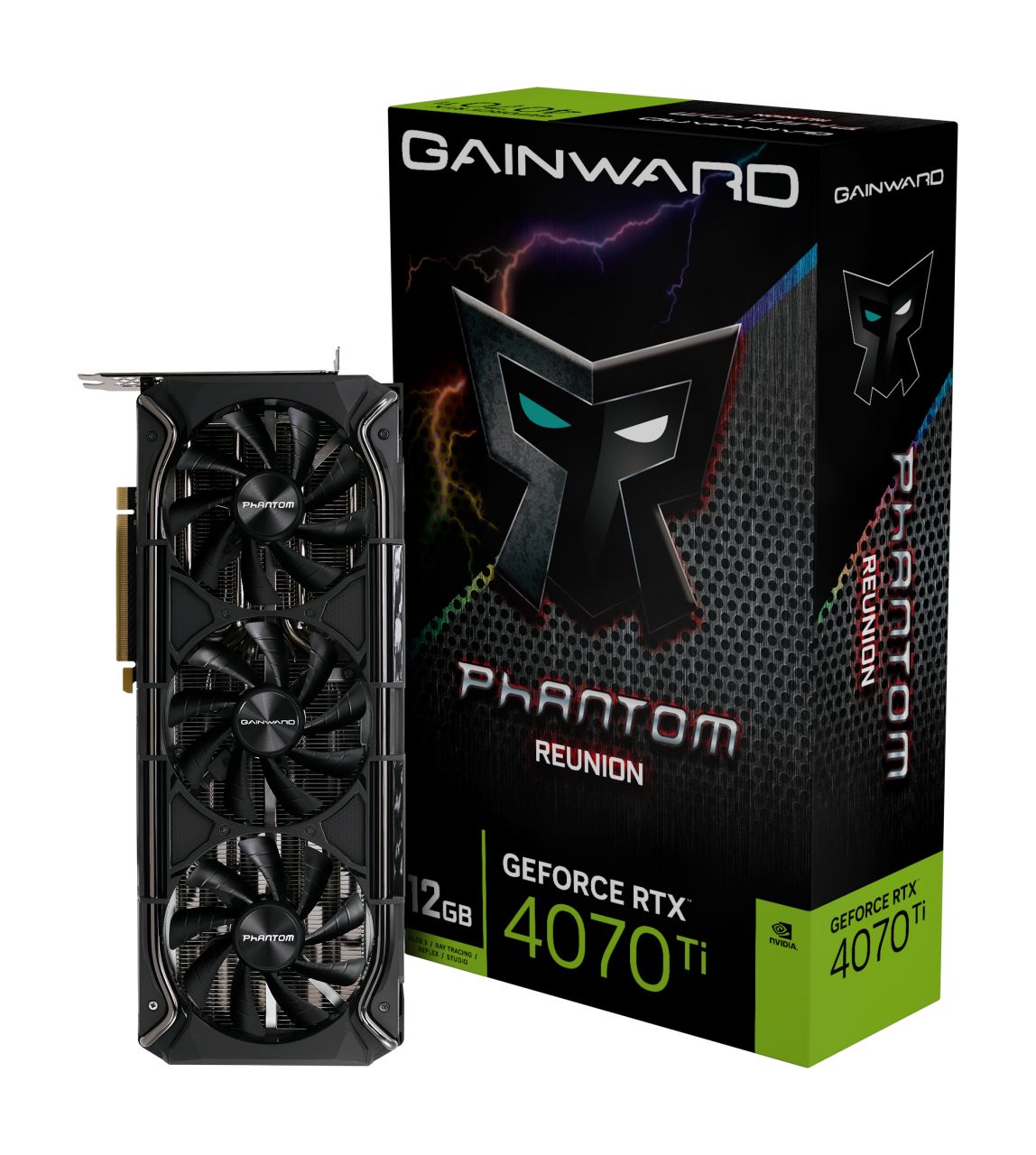 Видеокарта Gainward GeForce RTX 4070Ti Phantom Reunion 12G GDDR6X (NED407T019K9-1046P)