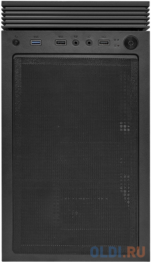 Корпус Miditower ExeGate i3 MATRIX-PPH500 (ATX, БП 500PPH 80+Bronze 12см, 2*USB+1*USB3.0, HD аудио, черный, 2 вент. 18см с RGB подсветкой, пылевые фил
